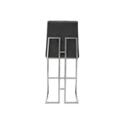 Cameron Silver Black Modern Bar Stool RG