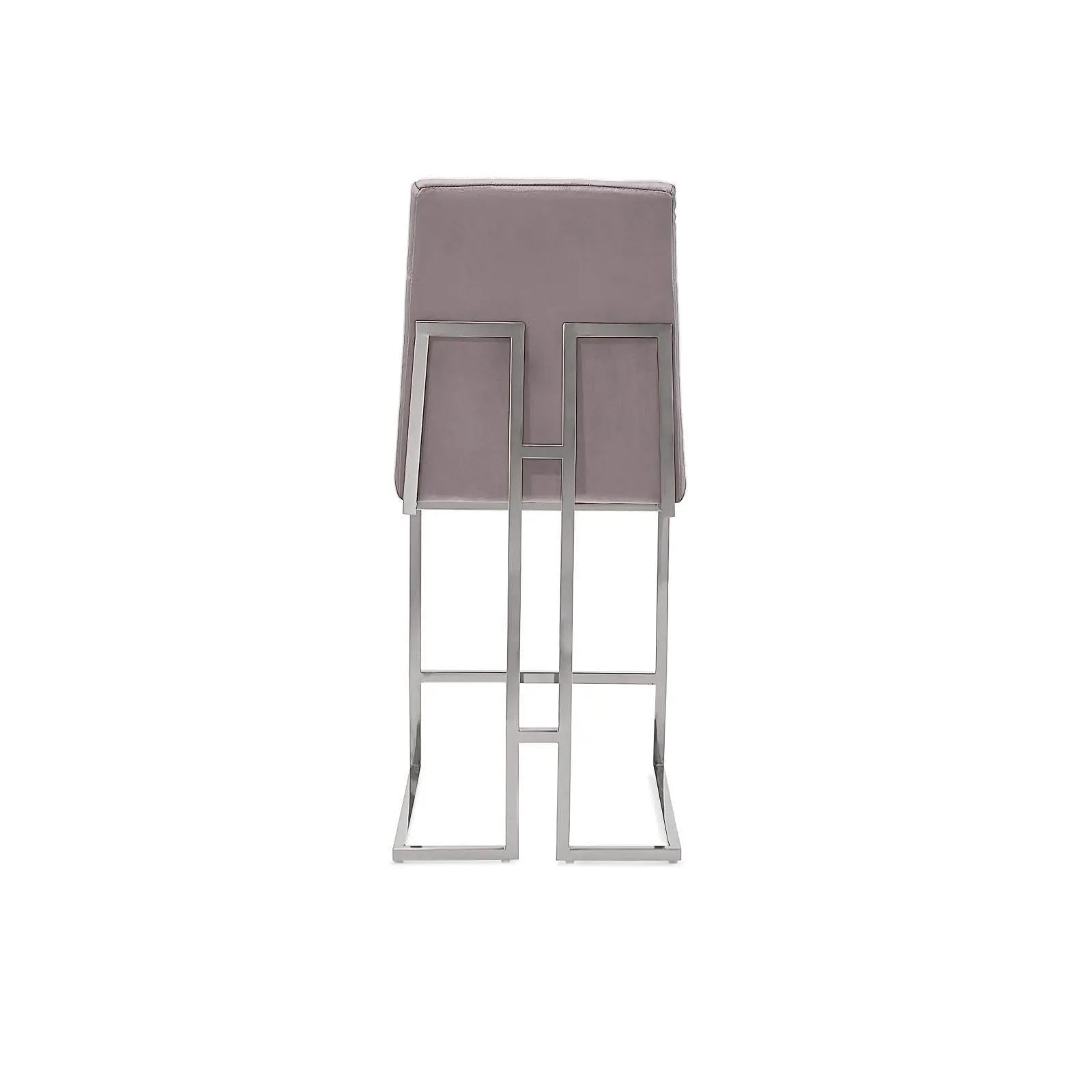 Cameron Silver Gray Counter Modern Bar Stool RG