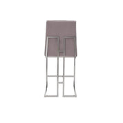 Cameron Silver Gray Counter Modern Bar Stool RG