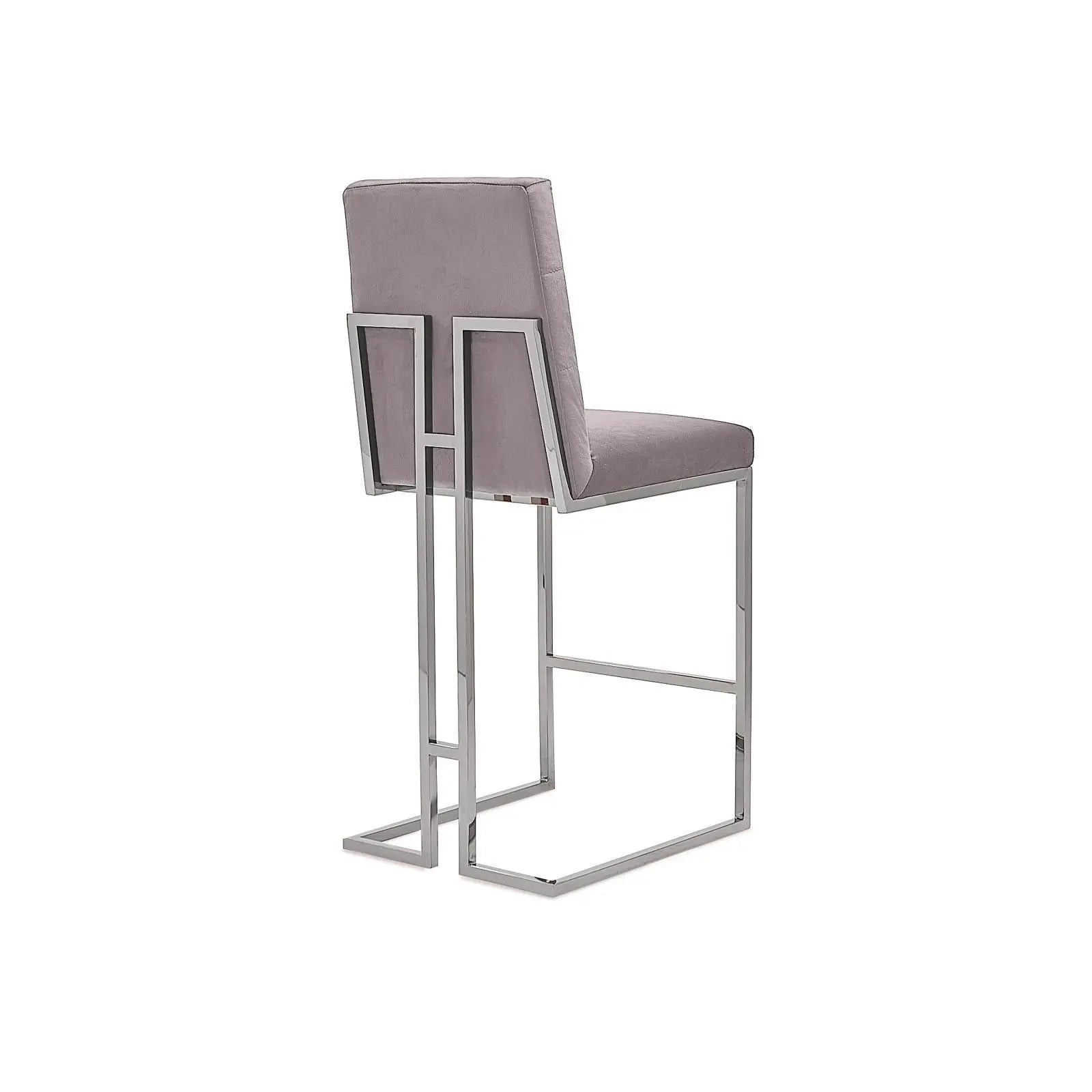 Cameron Silver Gray Luxury Bar Stool RG