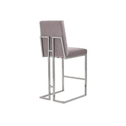 Cameron Silver Gray Luxury Bar Stool RG