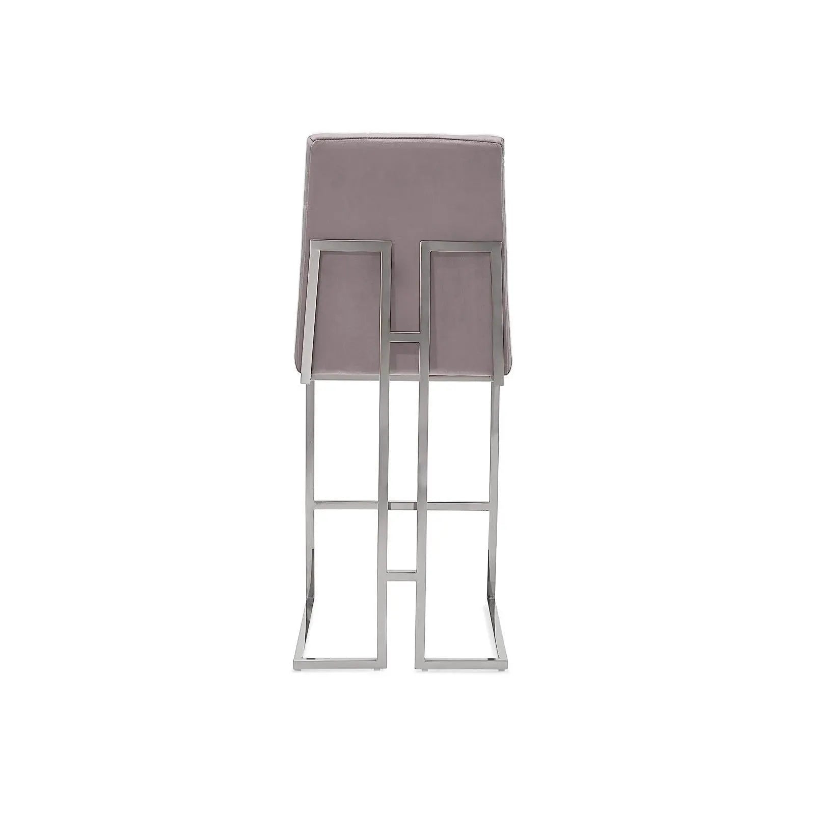 Cameron Silver Gray Modern Bar Stool RG