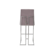 Cameron Silver Gray Modern Bar Stool RG