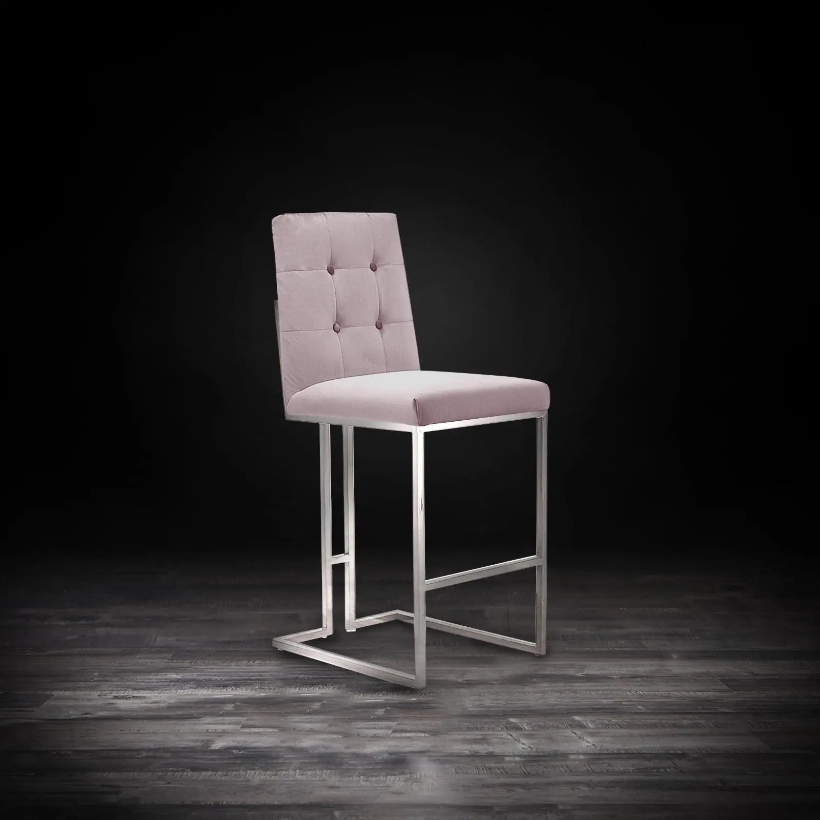 Cameron Silver Gray Stylish Bar Stool RG