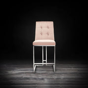 Cameron Silver Taupe Counter Modern Bar Stool RG