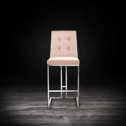 Cameron Silver Taupe Modern Bar Stool RG