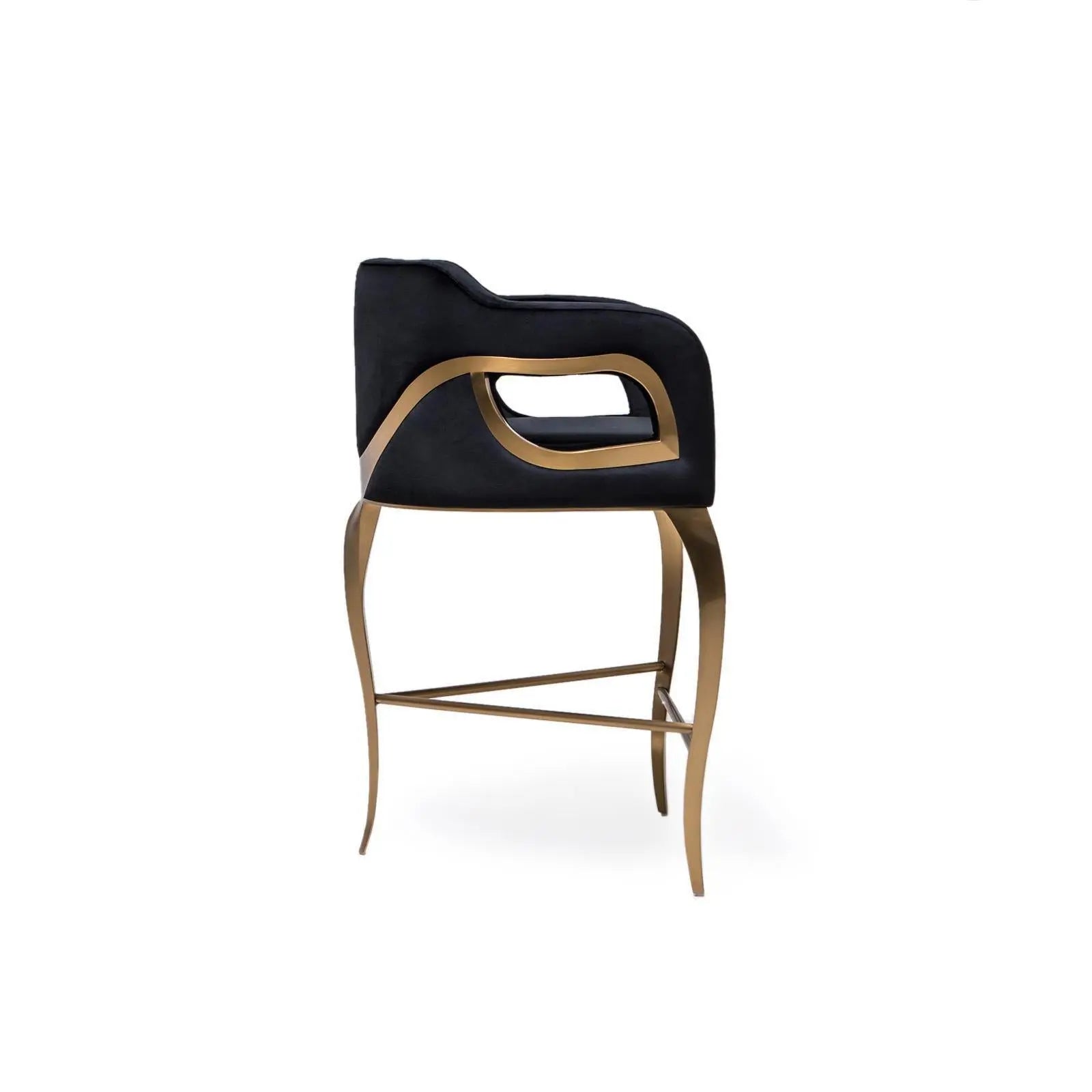 Caprice Brtg Counter Black Stylish Bar Stool