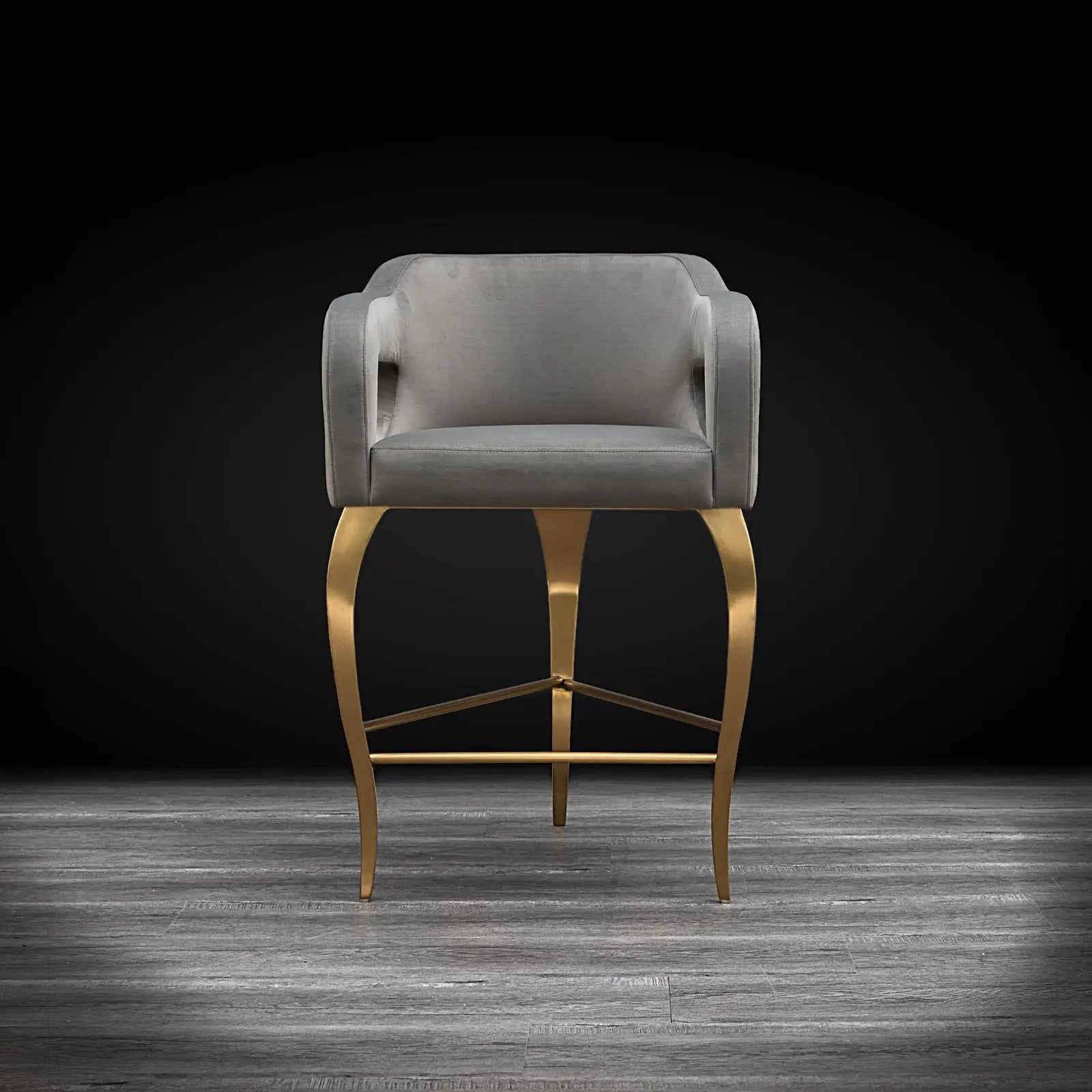 Caprice Brtg Counter Gray Modern Bar Stool