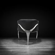 Caprice Silver Black Roberto Grassie Dining Chair