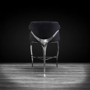 Caprice Silver Counter Black Roberto Grassie Bar Stool