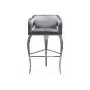 Caprice Silver Gray Bar Stool