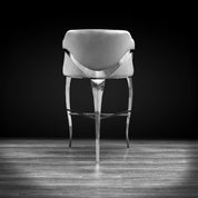 Caprice Silver Gray Luxury Bar Stool