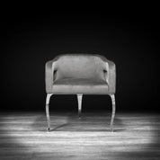 Caprice Silver Gray Modern Dining Chair