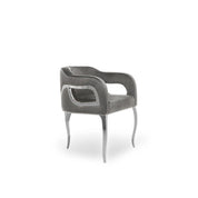 Caprice Silver Gray Stylish Dining Chair