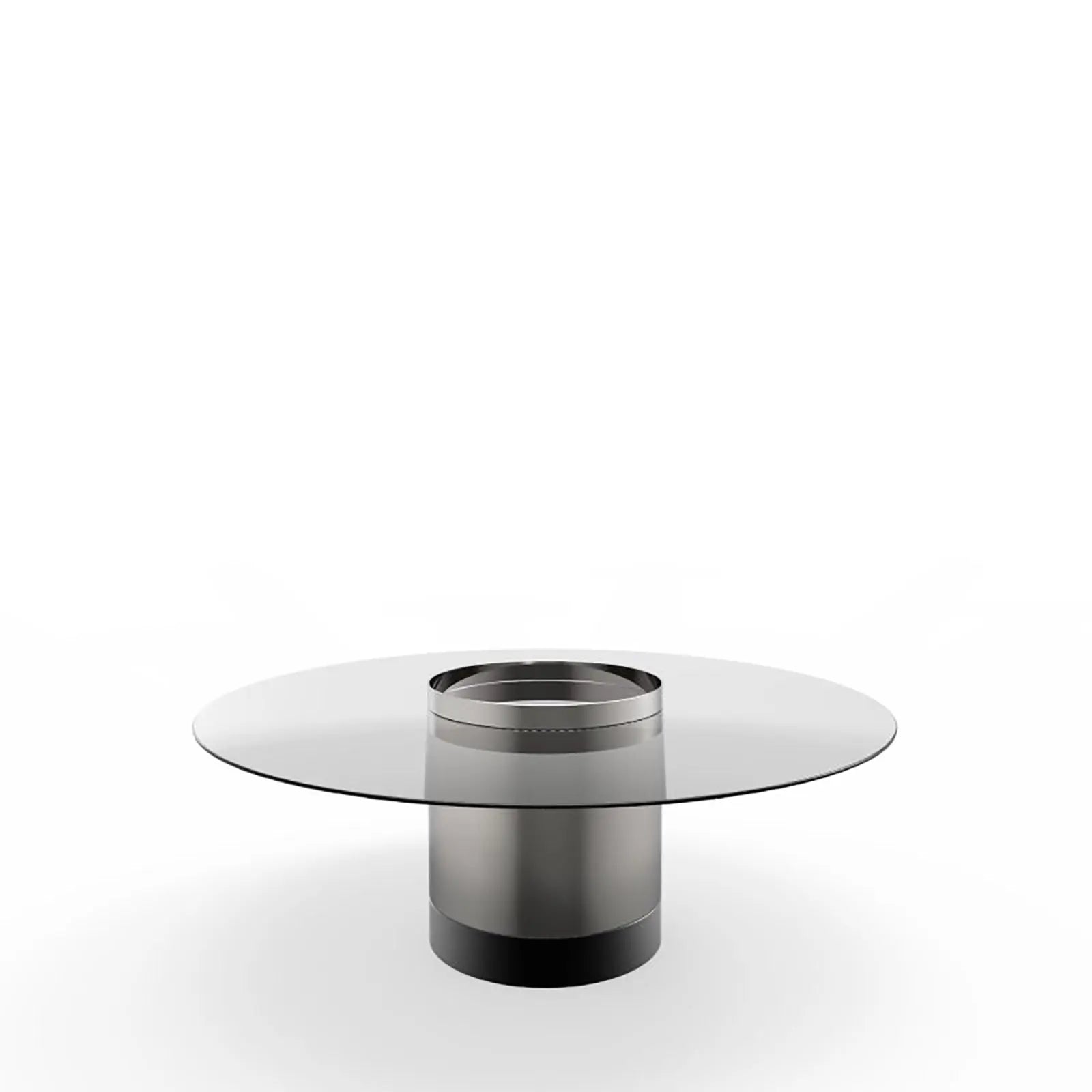 Cerchio Polished Stainless Steel Base Large Coffee Table RG