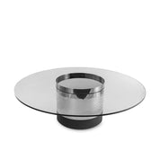 Cerchio Polished Stainless Steel Base Small Coffee Table RG