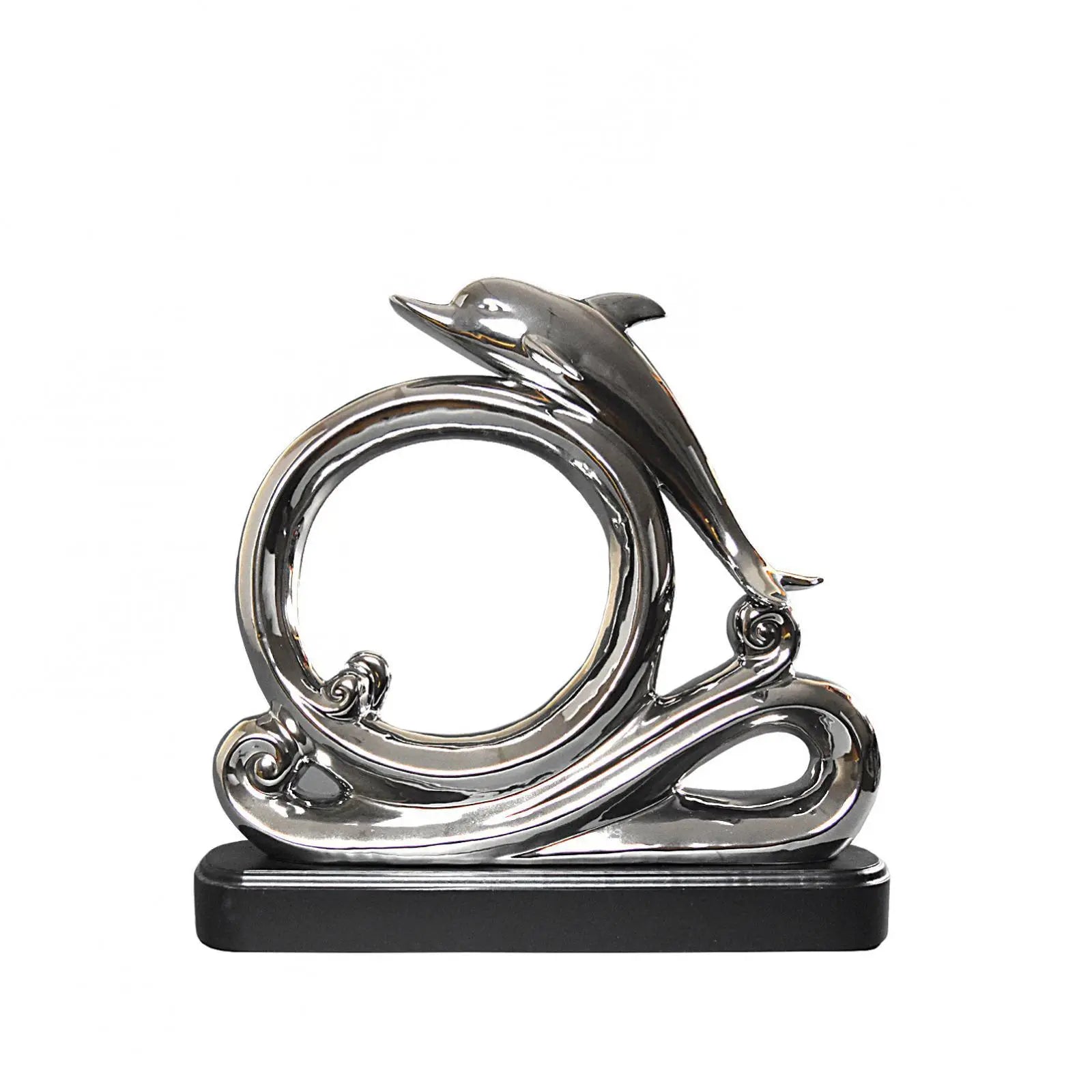 Dolphin Silver Sculpture