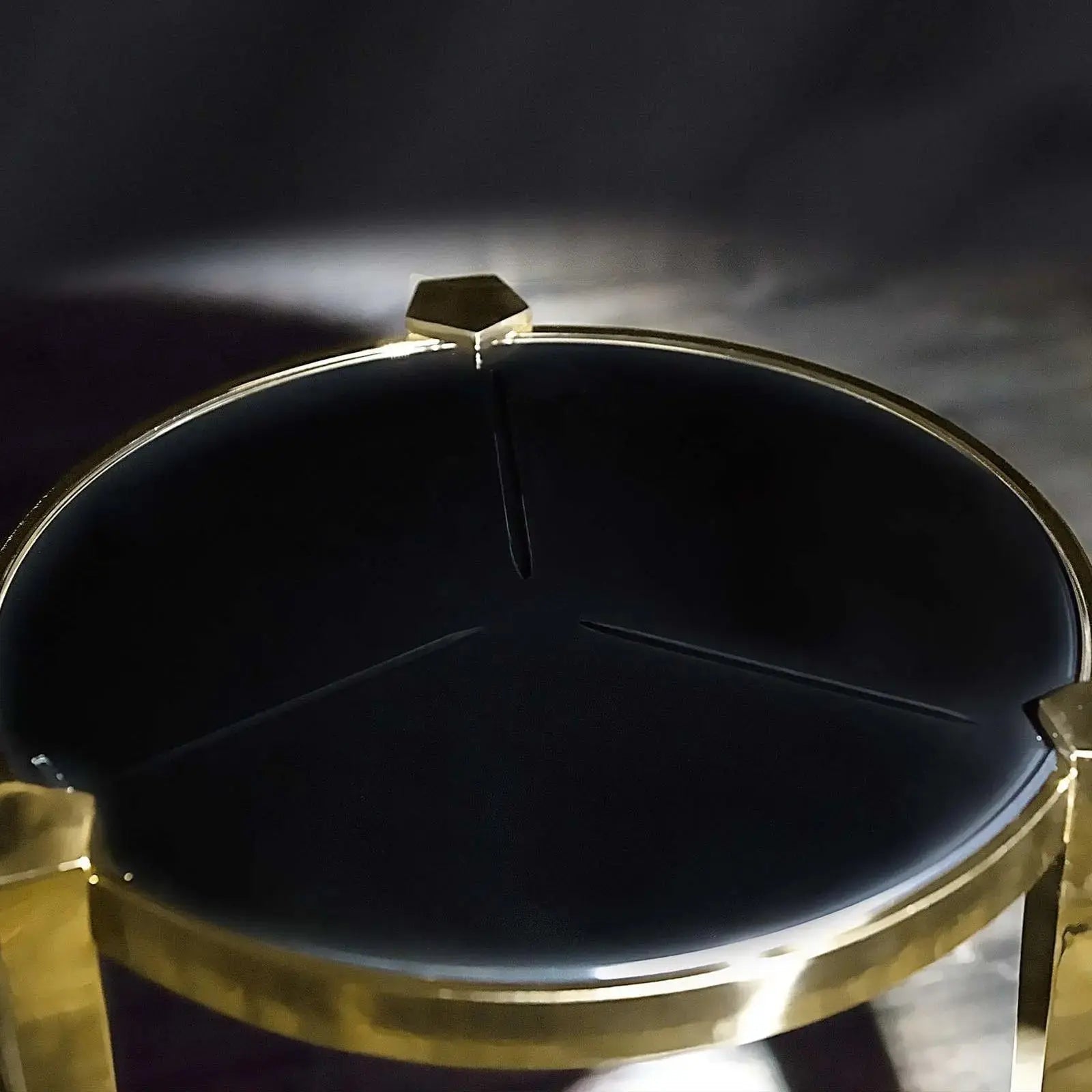 Enzo Titanium Gold Polished Stainless Steel Base Roberto Grassie End Table