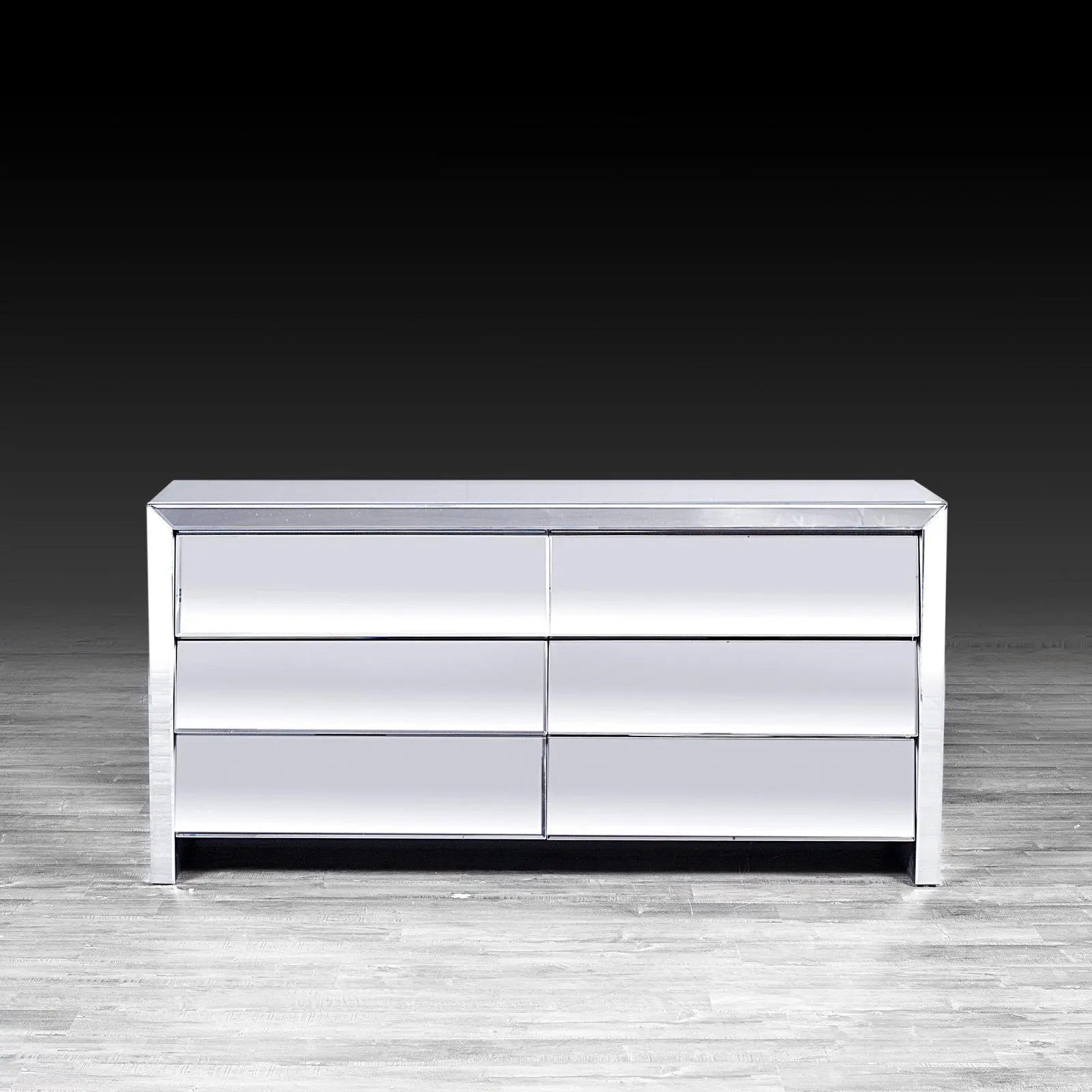 Eva Mirrored Modern Dresser