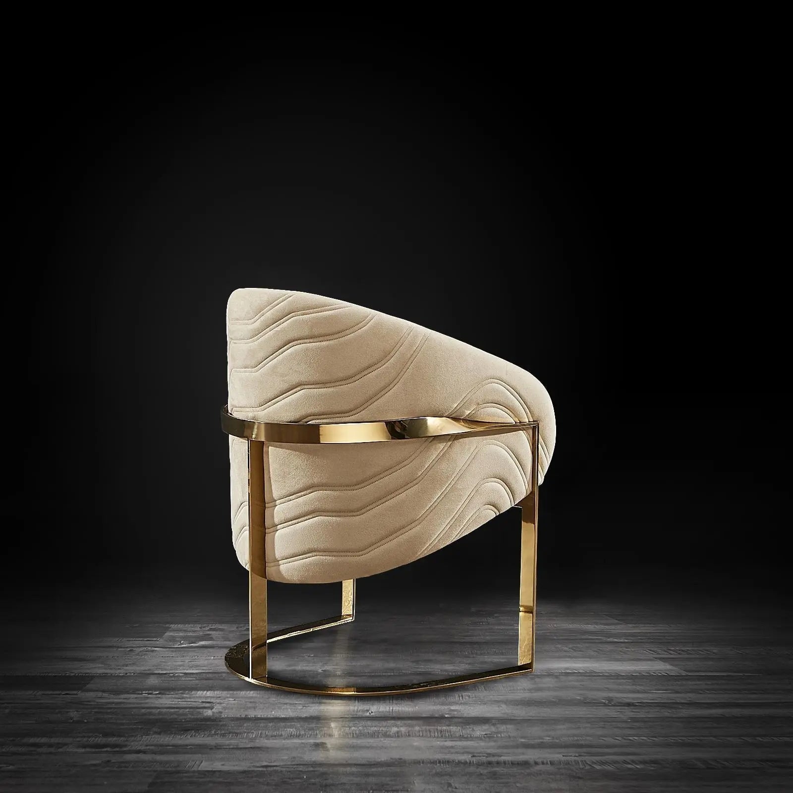 Florence Chg Beige Luxury Dining Chair