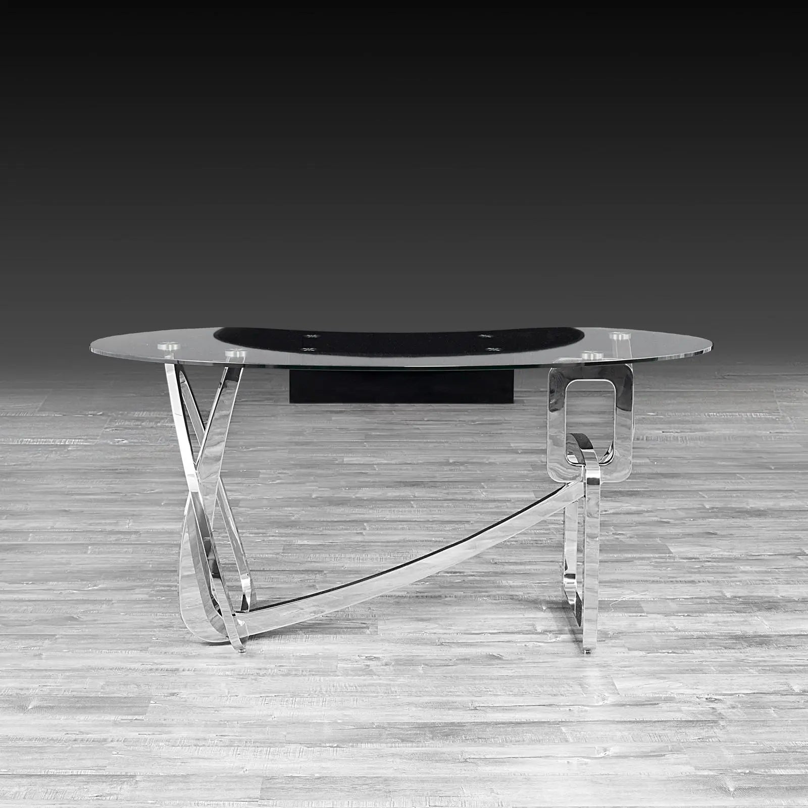 Flow Glass Modern Office Desk