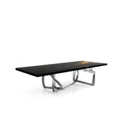 Flow Silver Black Art Small Coffee Table