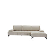 Francesco Bl Left Sofa Chaise Beige Sectional