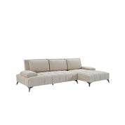 Francesco Bl Left Sofa Chaise Beige Stylish Sectional