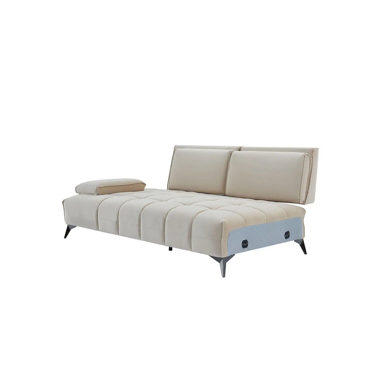 Francesco Bl Left Sofa Chaise Beige Stylish Sectional
