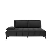 Francesco Bl Left Sofa Chaise Black Modern Sectional