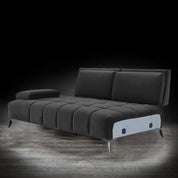 Francesco Bl Left Sofa Chaise Black Modern Sectional