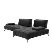 Francesco Bl Left Sofa Chaise Black Roberto Grassie Sectional