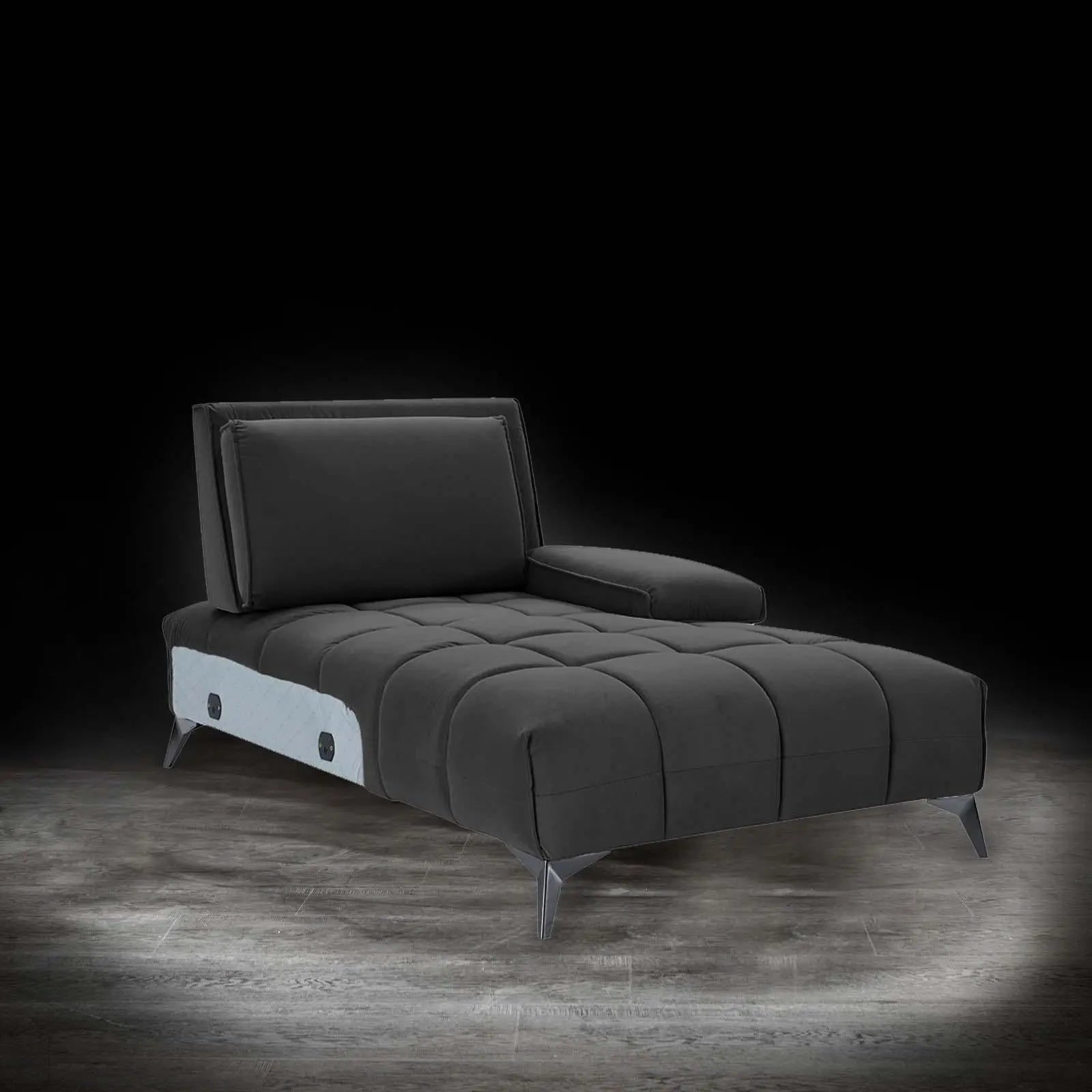 Francesco Bl Left Sofa Chaise Black Roberto Grassie Sectional