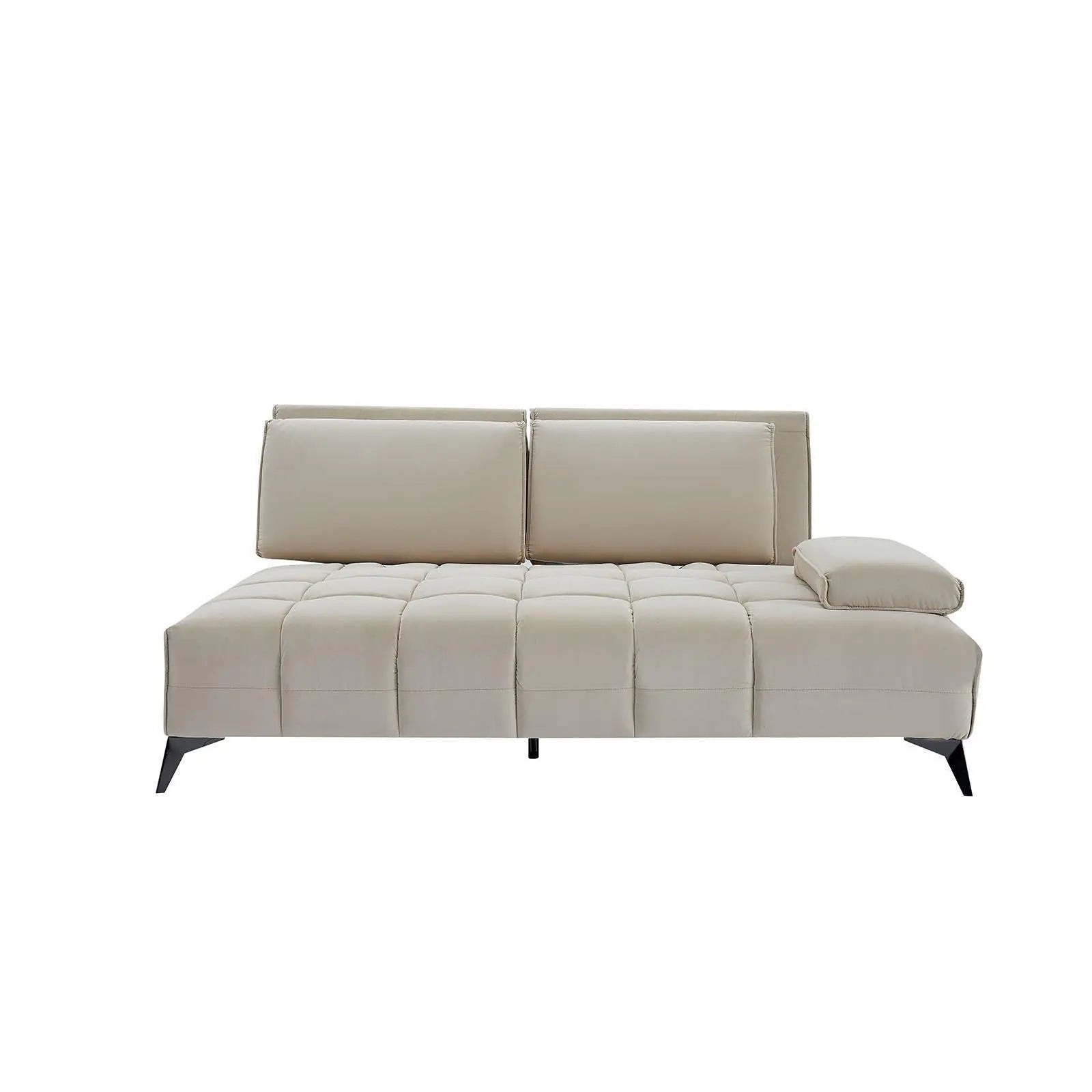 Francesco Bl Right Sofa Chaise Beige Modern Sectional