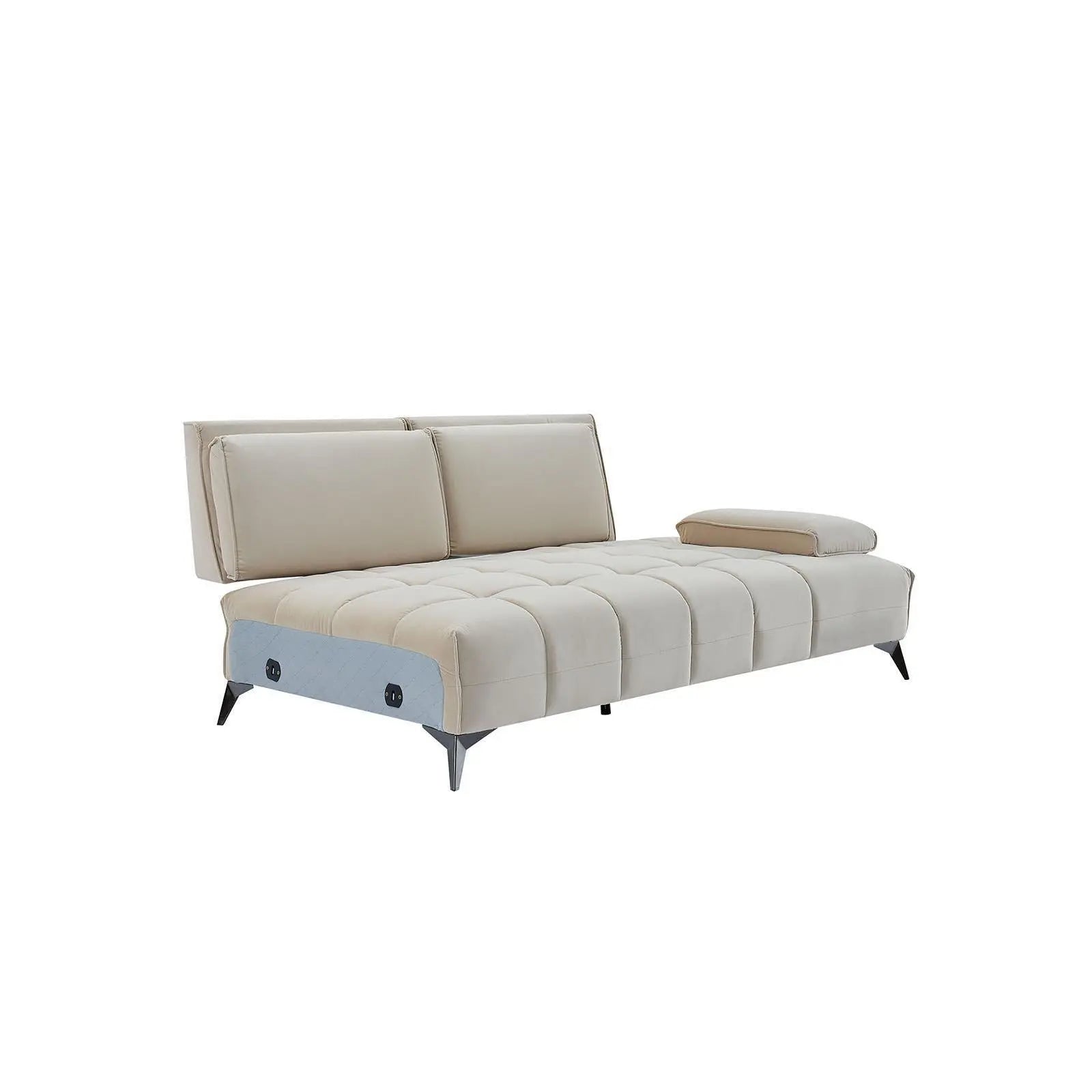 Francesco Bl Right Sofa Chaise Beige Stylish Sectional