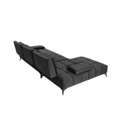 Francesco Bl Right Sofa Chaise Black Luxury Sectional