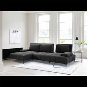Francesco Bl Right Sofa Chaise Black Luxury Sectional