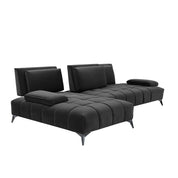 Francesco Bl Right Sofa Chaise Black Roberto Grassie Sectional