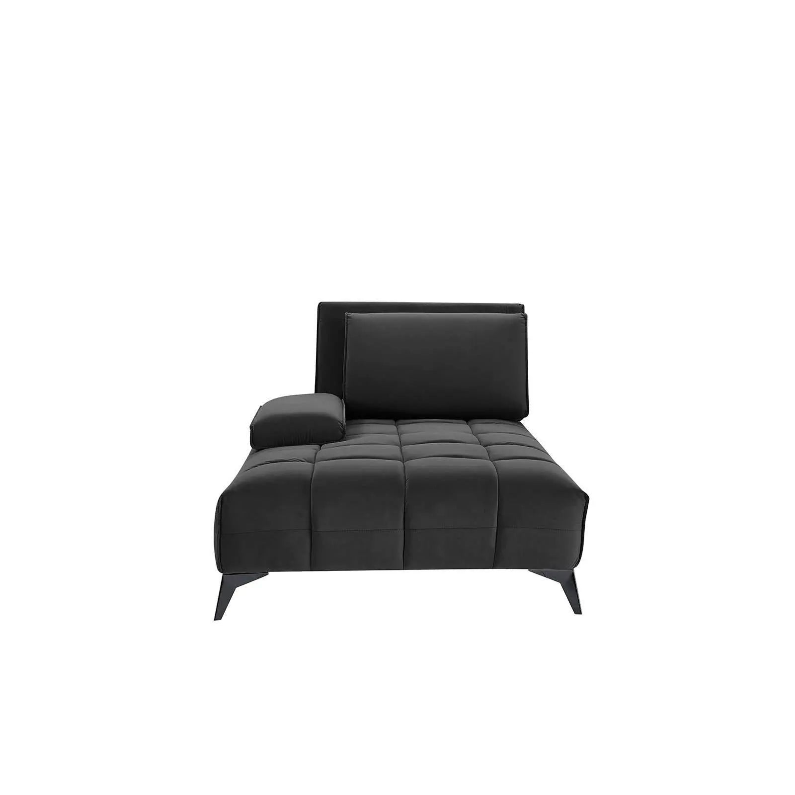 Francesco Bl Right Sofa Chaise Black Roberto Grassie Sectional