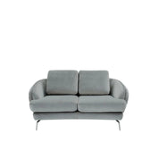 Giulia Sofa Polished Stainless Steel Base Light Gray Luxury Sofa Set RG