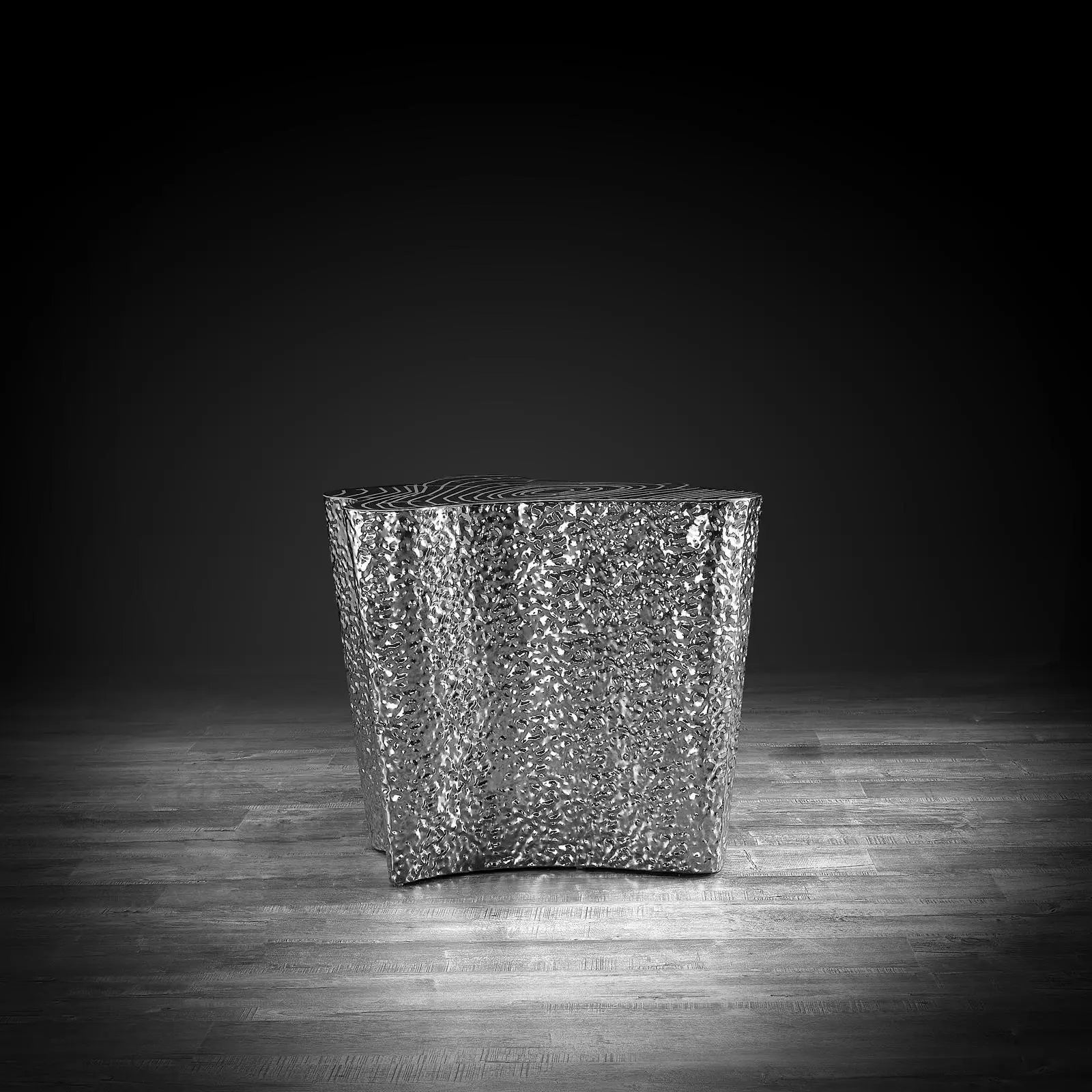 Glacier Silver Modern End Table