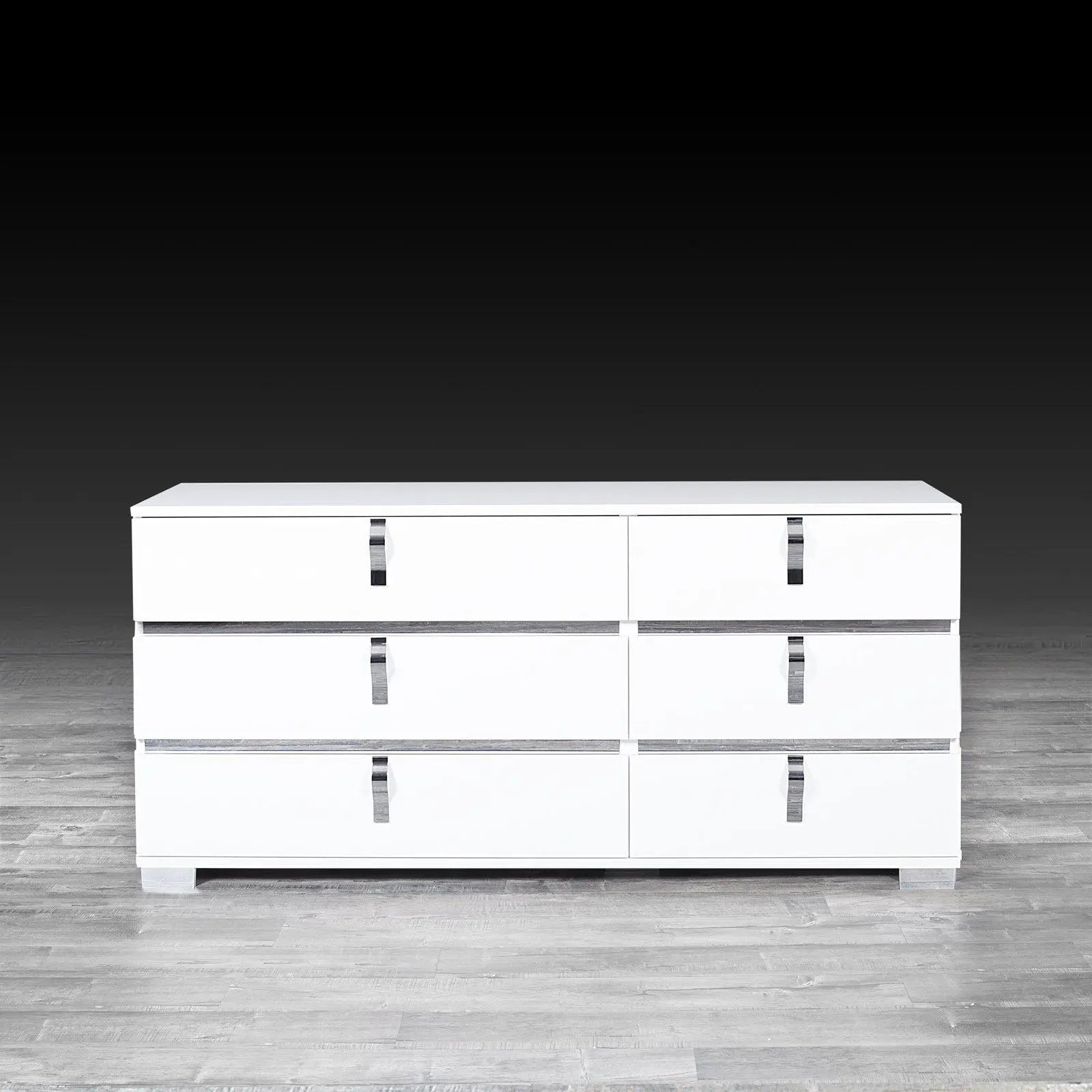 Hollywood White Modern Dresser