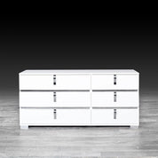 Hollywood White Modern Dresser