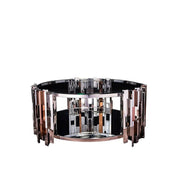 Illusion Round Silver Coffee Table