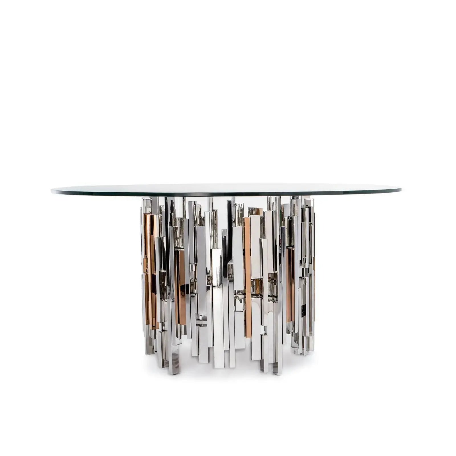 Illusion Round Silver Roberto Grassie Dining Table