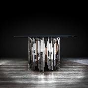 Illusion Round Silver Roberto Grassie Dining Table