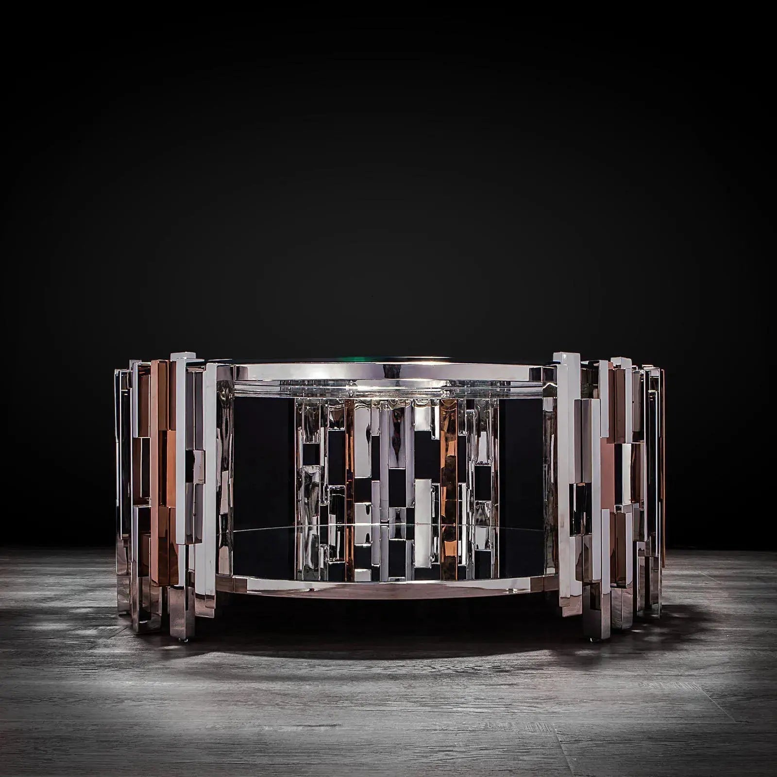 Illusion Round Silver Stylish Coffee Table