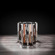 Illusion Round Silver Stylish End Table