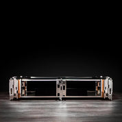 Illusion Silver Luxury Tv Stand