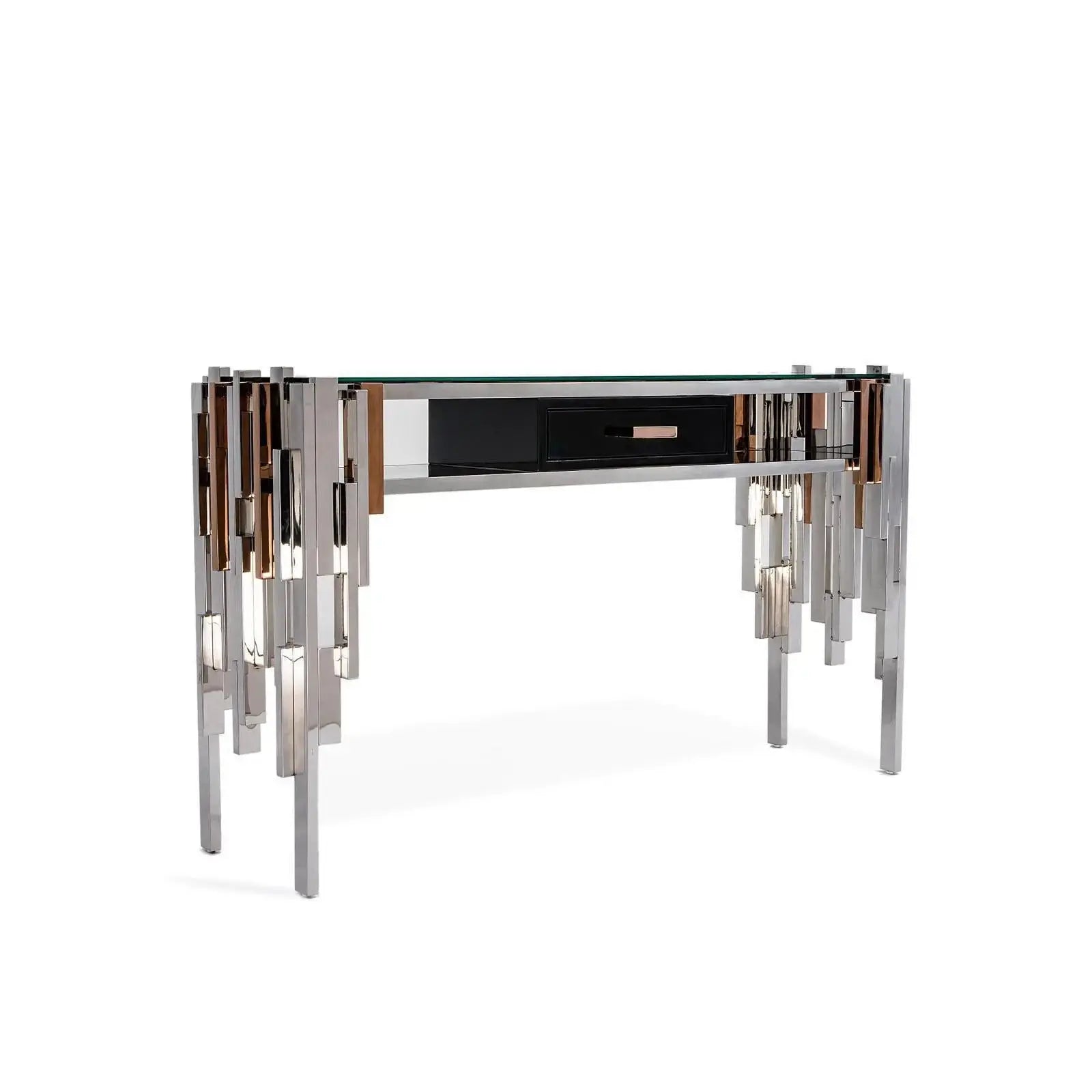 Illusion Silver Modern Console Table